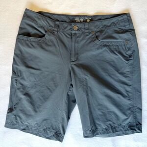Mountain Hardware Shorts Women's 12 Outdoor Hiking Performance Gray